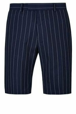 Burton Mens Navy Pinstripe Shorts