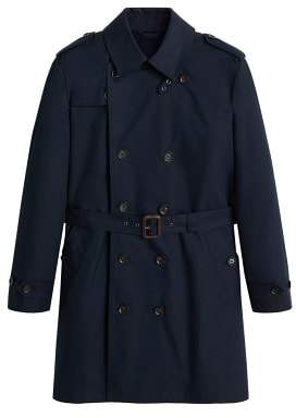 Water-repellent cotton trench