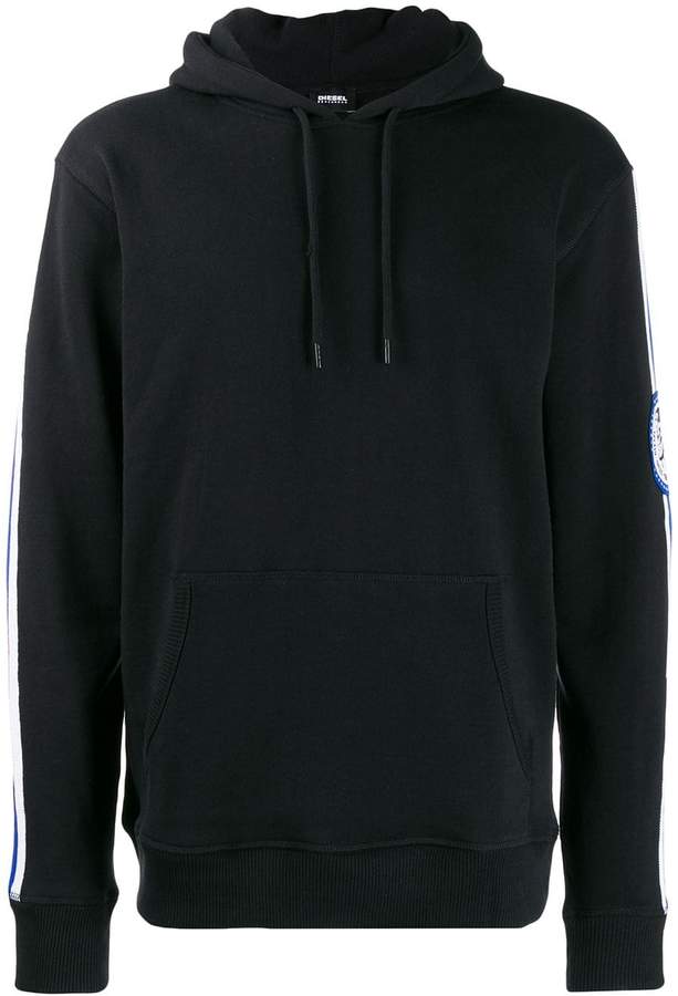 Diesel side stripe hoodie