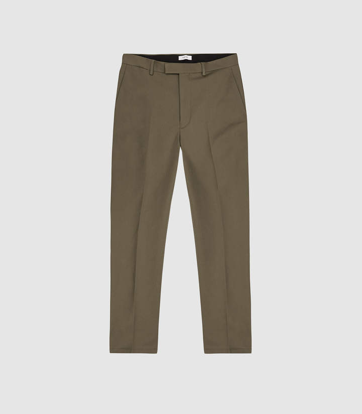 Reiss Westford Slim - Slim Fit Chinos in New Sage