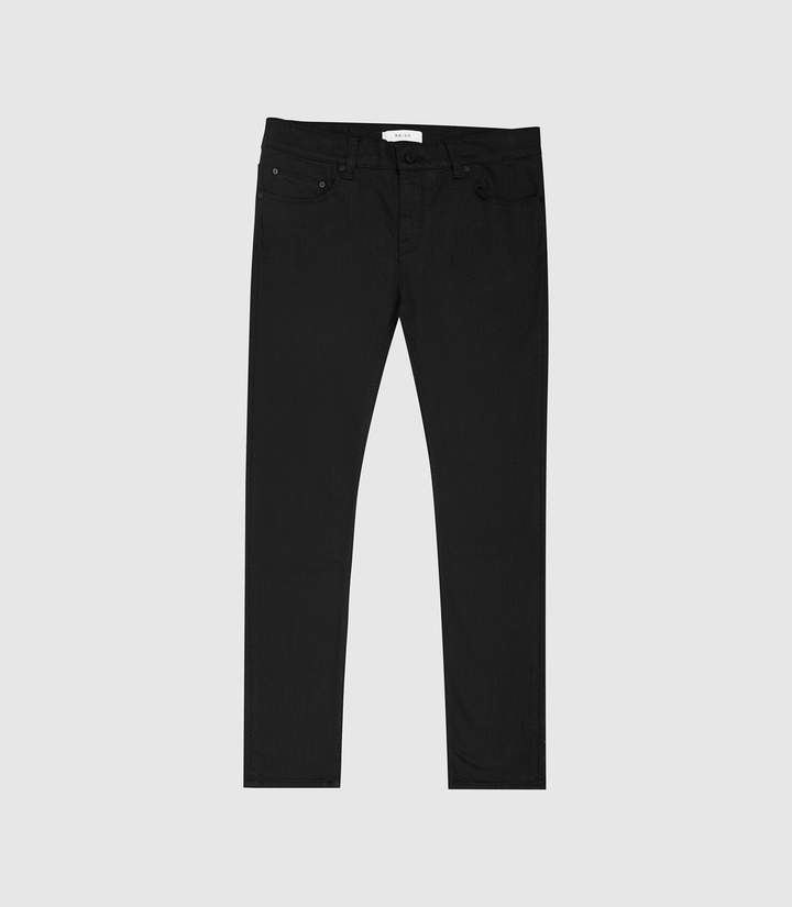 Reiss Jet - Stay Black Slim Fit Jeans in Black