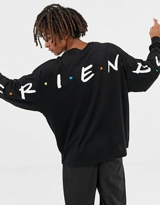 Friends oversized long sleeve t-shirt