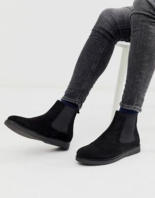 H by Hudson calverston chelsea boots black suede