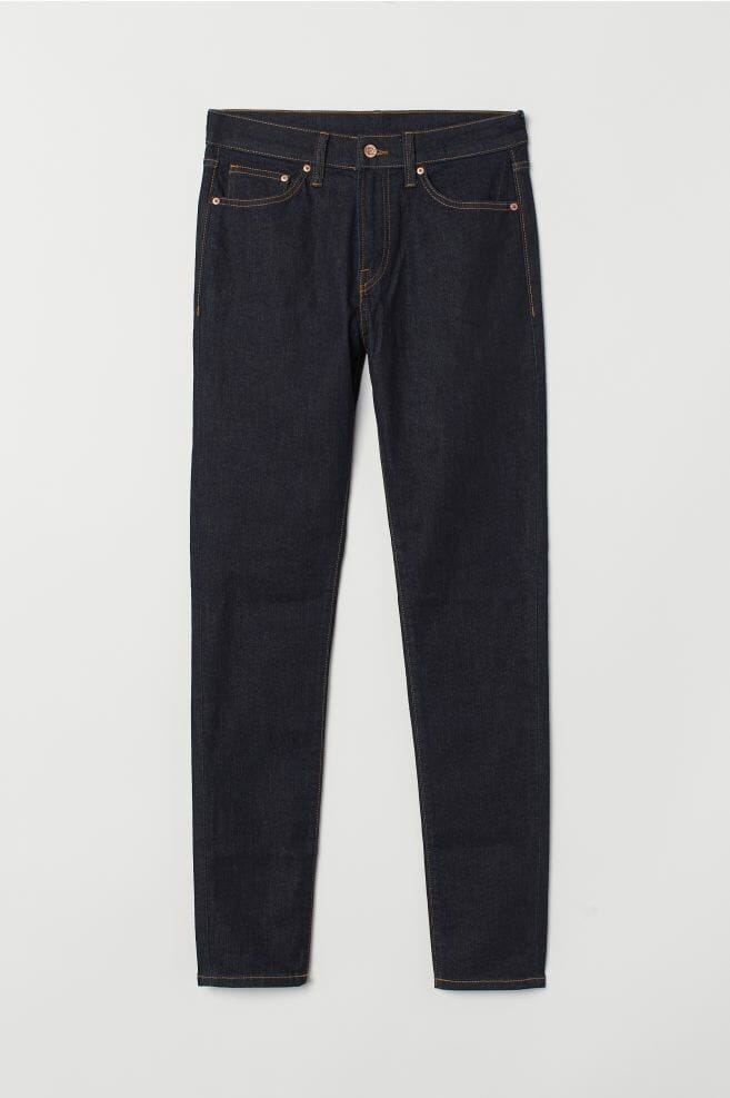 indigo skinny jeans